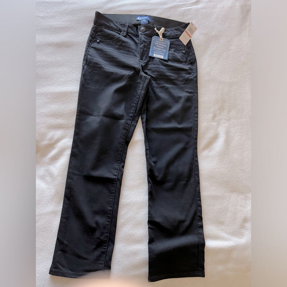 Democracy Ab’Solution Patriot Straight Leg women’s black jeans, 10P